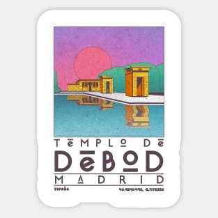 Templo De Debod, Madrid Sticker